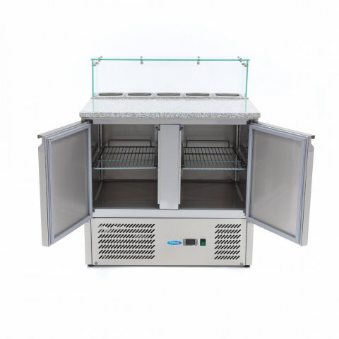 MAXIMA TABLE GLASS 2 pizza pult
