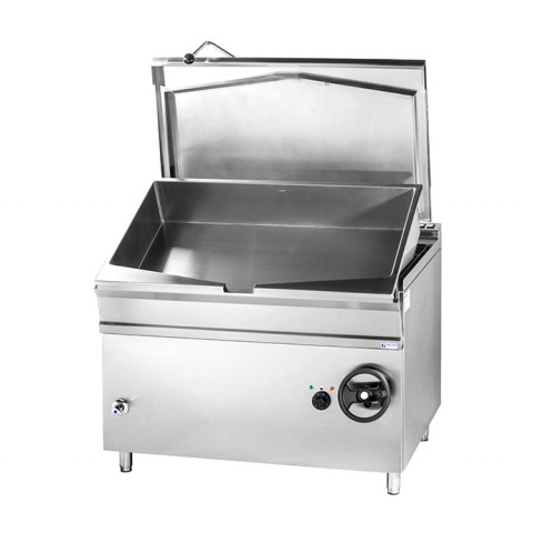 GASZTROMETÁL elektromos billenő serpenyő inox fenékkel - 120 literes
