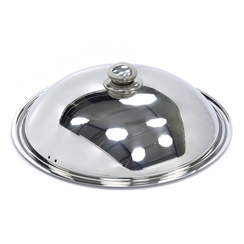 MAXIMA Inox fedő indukciós wok serpenyőhöz 36cm - SZÉPSÉGHIBÁS
