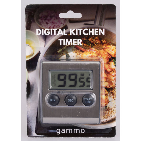 GAMMO digitális konyhai időzítő - inox