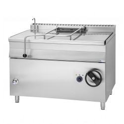 GASZTROMETÁL elektromos billenő serpenyő inox fenékkel - 120 literes