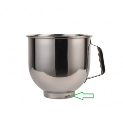 Inox tál MAXIMA 7 L planetáris mixerhez - model 2
