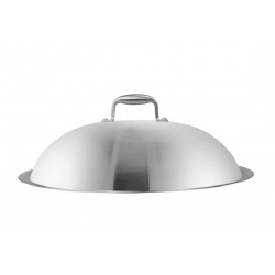 Inox fedő GAMMO indukciós wok serpenyőhöz 30cm
