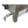 Lángos és fánksütő inox serpenyővel és csappal - 3 égős gázüzemű