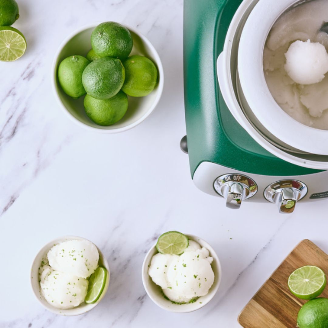 Ankarsrum Lime sorbet jégdesszertje, receptvideóval